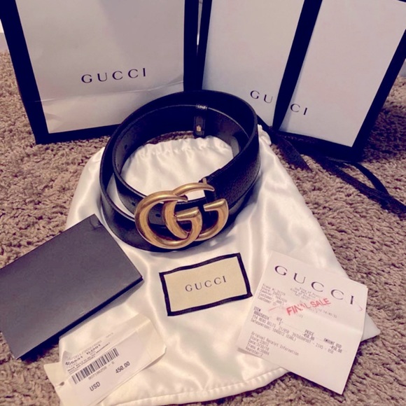 Gucci Accessories - $450 - Authentic Gucci belt  marmont belt price drop